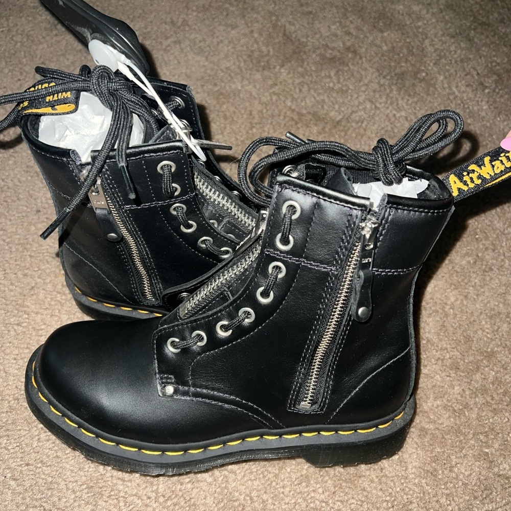 Dr. Martens 1460 Twin Zip Black Boots